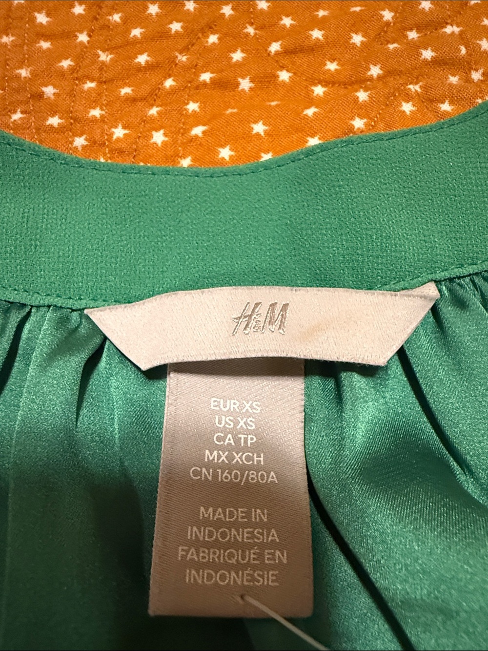 H&M Green Midi Dress with Waist Tie - Picture 2 of 9
